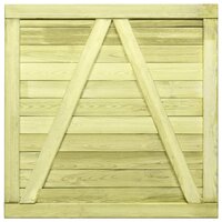 Poort 100x100 cm ge&iuml;mpregneerd grenenhout 5