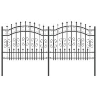 Tuinhek Grijs 140 cm Poedergecoat staal 2