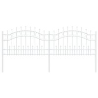 Tuinhek Wit 115 cm Poedergecoat staal 2