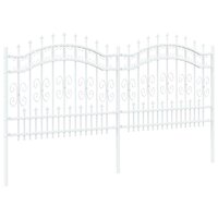 Tuinhek Wit 140 cm Poedergecoat staal 4