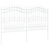 Tuinhek Wit 165 cm Poedergecoat staal 4