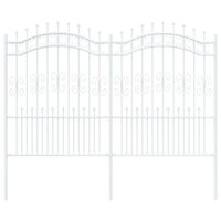 Tuinhek Wit 190 cm Poedergecoat staal 2