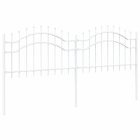 Tuinhek Wit 190 cm Poedergecoat staal 4