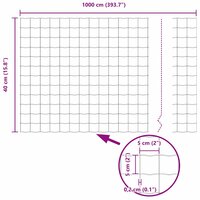 Euro Hek Grijs 0.4 x 10 m PVC-gecoat ijzer 9