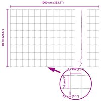 Euro Hek Grijs 0.6 x 10 m PVC-gecoat ijzer 9