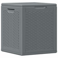Tuinbox 90 L PP rattan grijs 2