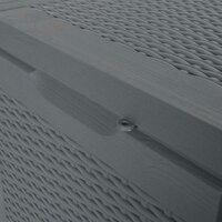 Tuinbox 90 L PP rattan grijs 9