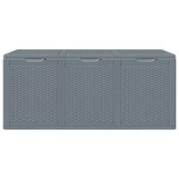 Tuinbox 270 L PP rattan grijs 4