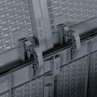 Tuinbox 270 L PP rattan grijs 8