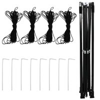 Kas met dak Groen 290 x 290 x 315 cm Staal 9