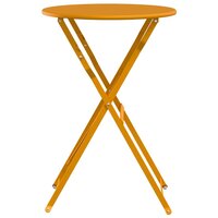 Bistrotafel Mosterdgeel &Oslash;50x71 cm Poedercoating staal 5