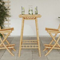 Bartafel voor buiten vierkant 55x55x100 cm bamboe 3