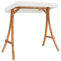 Schommelbank met luifel vurenhout met teak afwerking 5