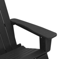 Adirondack Schommelstoel Zwart 73.5 x 92 x 90cm HDPE 7
