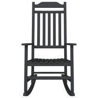 Schommelstoel Zwart 65 x 84 x 114 cm Polyetheen 4