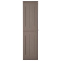 Tuinkast 65x45x172 cm polypropyleen hout-look bruin 4