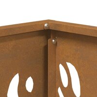 Vuurkorf Bruin 40 x 40 x 40 cm Cortenstaal 8