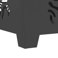 Vuurkorf Zwart 60 x 60 x 40 cm Koudgewalst staal 8