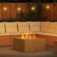 Vuurkorf Bruin 80 x 80 x 40 cm Cortenstaal 4