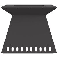 Vuurkorf Zwart 60 x 60 x 50 cm Koudgewalst staal 5