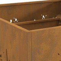 Vuurkorf Bruin 60 x 60 x 30 cm Cortenstaal 8