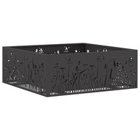 Vuurkorf Zwart 80 x 80 x 30 cm Koudgewalst staal 2