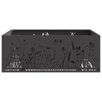 Vuurkorf Zwart 80 x 80 x 30 cm Koudgewalst staal 5