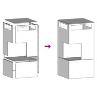 Vuurkorf Zwart 50 x 50 x 100 cm Koudgewalst staal 9