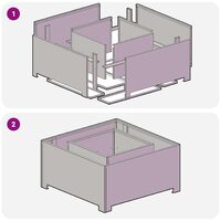 Vuurkorf Zwart 80 x 80 x 40 cm Koudgewalst staal 8