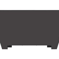 Vuurkorf Zwart 80 x 80 x 40 cm Koudgewalst staal 9