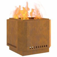 Vuurkorf Bruin 58 x 58 x 51 cm Cortenstaal 3