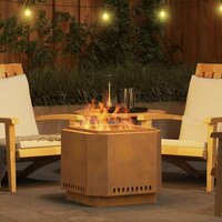 Vuurkorf Bruin 58 x 58 x 51 cm Cortenstaal 4