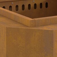 Vuurkorf Bruin 58 x 58 x 51 cm Cortenstaal 8