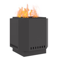 Vuurkorf Zwart 48 x 48 x 51 cm Koudgewalst staal 3