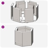 Vuurkorf Zwart 58 x 58 x 51 cm Koudgewalst staal 9