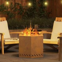 Vuurkorf Bruin 58 x 58 x 51 cm Cortenstaal 4