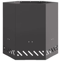 Vuurkorf Zwart 48 x 48 x 51 cm Koudgewalst staal 5