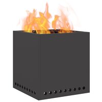 Vuurkorf Zwart 48 x 48 x 50 cm Koudgewalst staal 3