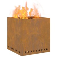 Vuurkorf Bruin 48 x 48 x 50 cm Cortenstaal 3