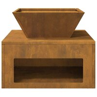 Vuurkorf Roestig 50 x 50 x 40 cm Cortenstaal 6