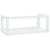 Wastafelframe met inbouwwastafel ijzer wit 3