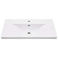 Wastafelframe met inbouwwastafel ijzer wit 6