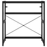 Wastafelframe met inbouwwastafel ijzer zwart 4