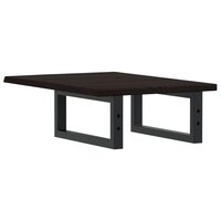 Badkamer wandschap staal en massief eikenhout 6