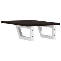 Badkamer wandschap staal en massief eikenhout 6