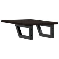 Badkamer wandschap staal en massief eikenhout 6