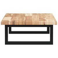 Badkamer wandschap staal en massief acaciahout 5