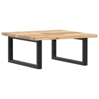 Badkamer wandschap staal en massief acaciahout 2