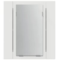 Badkamerkast met spiegel en LED 40x12x45 cm acryl wit 9