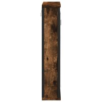 Badkamerspiegelkast 42x12x60 cm bewerkt hout gerookt eikenkleur 6